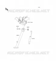 BEQUILLES pour Kawasaki KLX140 2009