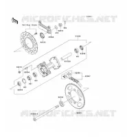 MOYEU ARRIERE pour Kawasaki KLX140 2009