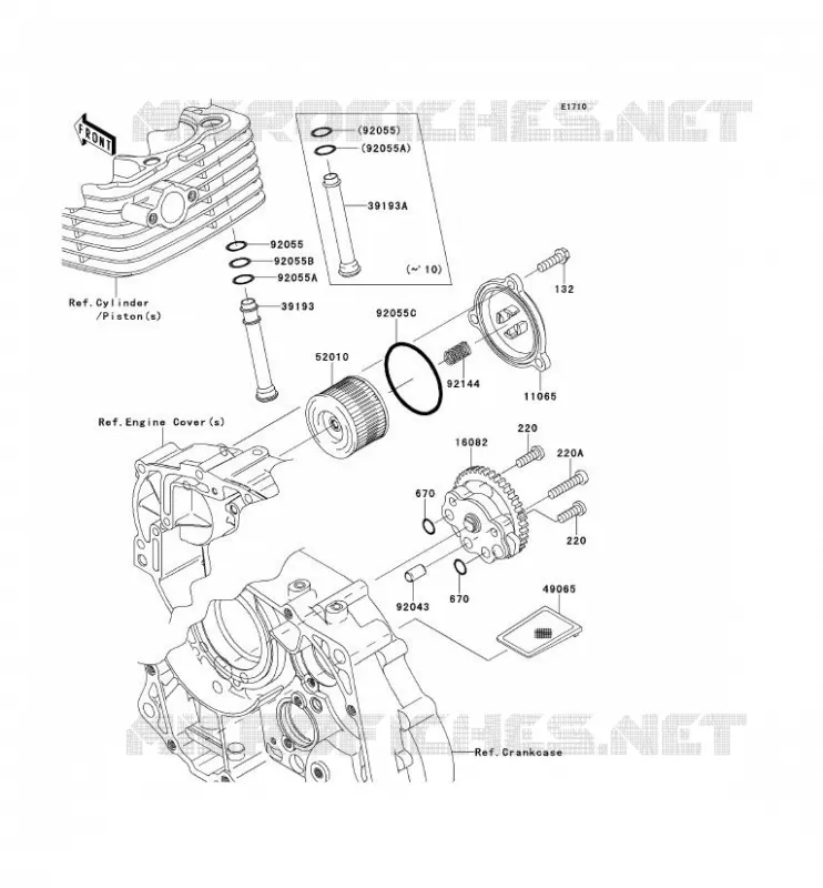 POMPE A HUILE Kawasaki TOUT-TERRAIN 140 2011 KLX140  KLX140ABF