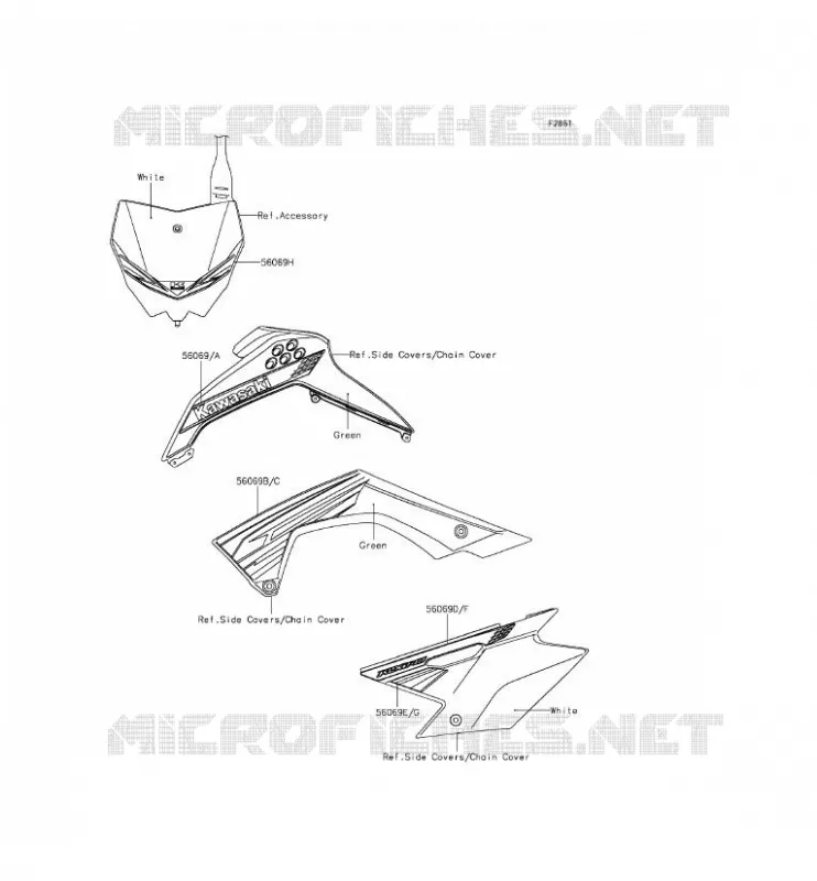 STICKER Kawasaki TOUT-TERRAIN 140 2012 KLX140  KLX140ACF