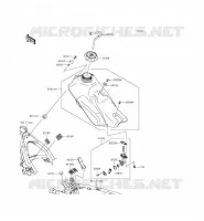 RESERVOIR CARBURANT pour Kawasaki KLX140 2015