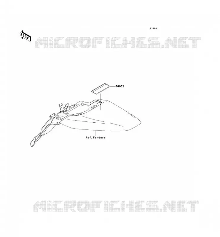 LABEL Kawasaki TOUT-TERRAIN 140 2008 KLX140L  KLX140B8F