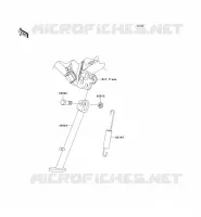 BEQUILLES pour Kawasaki KLX140L 2009