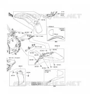 GARDE BOUE pour Kawasaki KLX140L 2009