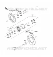 MOYEU ARRIERE pour Kawasaki KLX140L 2009