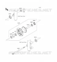 MOYEU AVANT pour Kawasaki KLX140L 2009