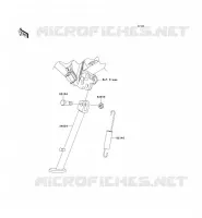 BEQUILLES pour Kawasaki KLX140L 2009