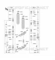 FOURCHE pour Kawasaki KLX140L 2009
