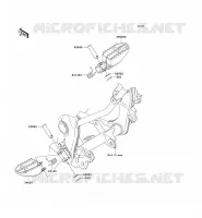 REPOSE PIED pour Kawasaki KLX140L 2009
