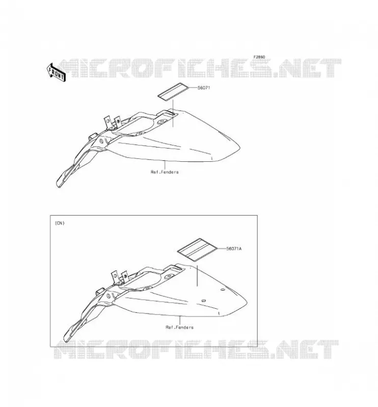 LABEL Kawasaki TOUT-TERRAIN 140 2013 KLX140L  KLX140BDF