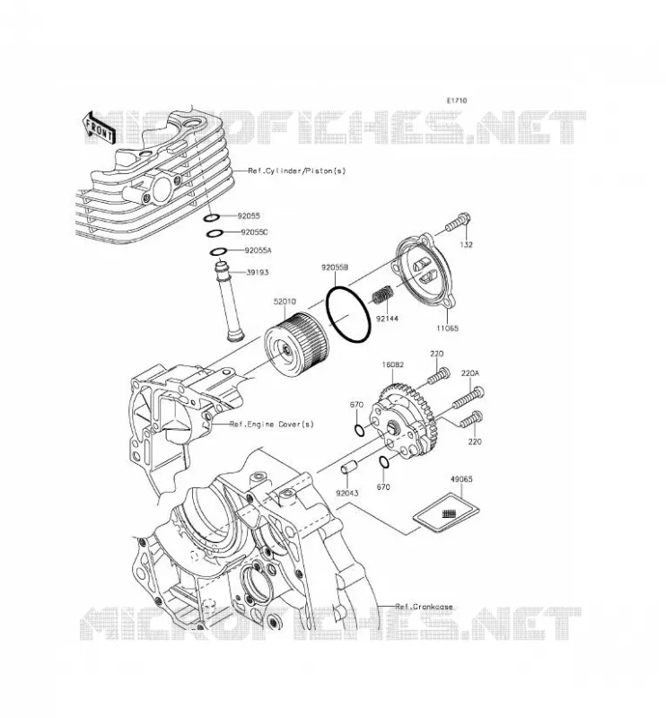 POMPE A HUILE Kawasaki TOUT-TERRAIN 140 2016 KLX140L  KLX140BGF