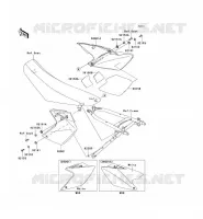 CACHE LAT&Eacute;RAL pour Kawasaki KLX450R 2009