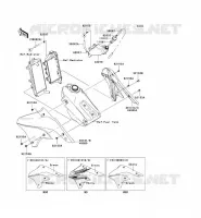 CAPOT MOTEUR pour Kawasaki KLX450R 2009