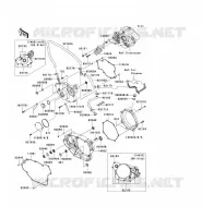 COUVERCLES MOTEUR pour Kawasaki KLX450R 2009