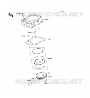 CYLINDRE/PISTON pour Kawasaki KLX450R 2009