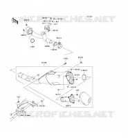 &Eacute;CHAPPEMENT(JKALXGA1 8A006446 ) pour Kawasaki KLX450R 2009
