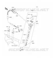 MAITRE CYLINDRE ARRI&Egrave;RE pour Kawasaki KLX450R 2009