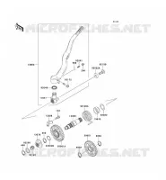 MECANISME DE KICK pour Kawasaki KLX450R 2009