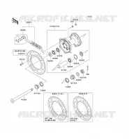 MOYEU ARRIERE pour Kawasaki KLX450R 2009