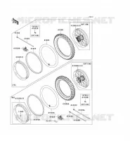 ROUE/PNEUS pour Kawasaki KLX450R 2009