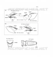 STICKER pour Kawasaki KLX450R 2009