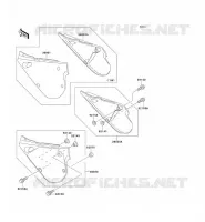 CACHE LAT&Eacute;RAL pour Kawasaki KX100 1993