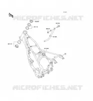 CH&Acirc;SSIS pour Kawasaki KX100 1993