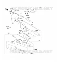 &Eacute;CHAPPEMENT pour Kawasaki KX100 1993