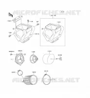 FILTRE A AIR pour Kawasaki KX100 1993