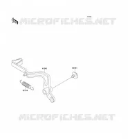 PEDALE DE FREIN pour Kawasaki KX100 1993