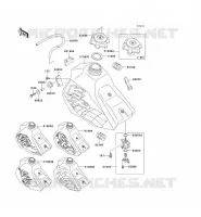 RESERVOIR CARBURANT pour Kawasaki KX100 1994