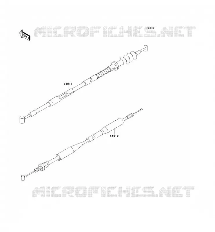 CABLES Kawasaki TOUT-TERRAIN 100 1995 KX100  KX100-B5