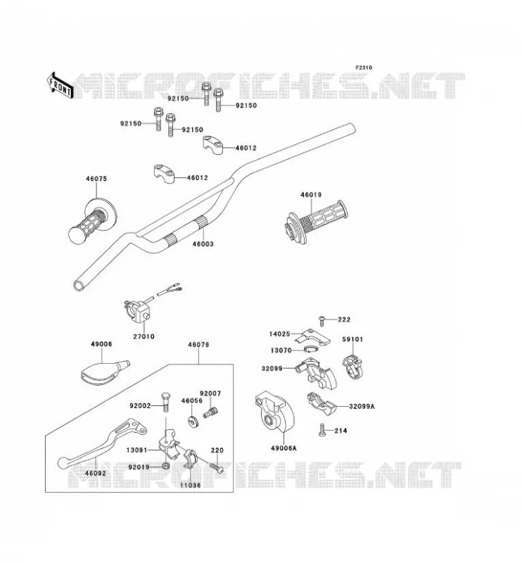GUIDON Kawasaki TOUT-TERRAIN 100 1995 KX100  KX100-B5