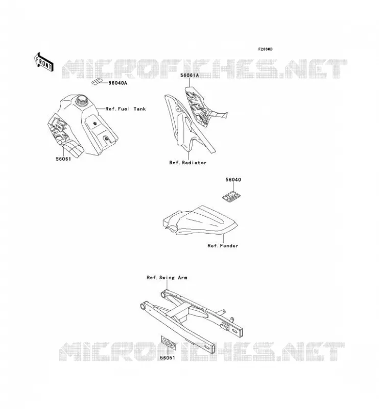 LABEL Kawasaki TOUT-TERRAIN 100 1996 KX100  KX100-B6