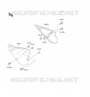 CACHE LAT&Eacute;RAL pour Kawasaki KX100 1997