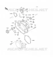 COUVERCLES MOTEUR pour Kawasaki KX100 1997
