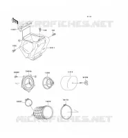 FILTRE A AIR pour Kawasaki KX100 1997