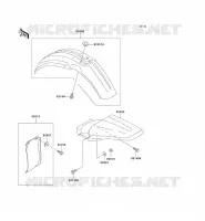 GARDE BOUE pour Kawasaki KX100 1997