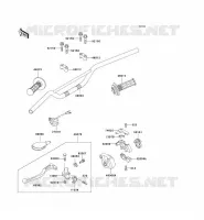 GUIDON pour Kawasaki KX100 1997