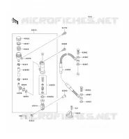 MAITRE CYLINDRE ARRI&Egrave;RE pour Kawasaki KX100 1997