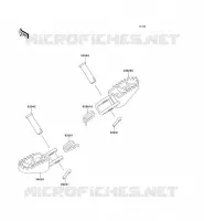 REPOSE PIED pour Kawasaki KX100 1997