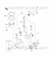 VILEBREQUIN/PISTON pour Kawasaki KX100 1997