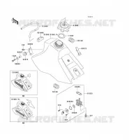 RESERVOIR CARBURANT pour Kawasaki KX100 1998