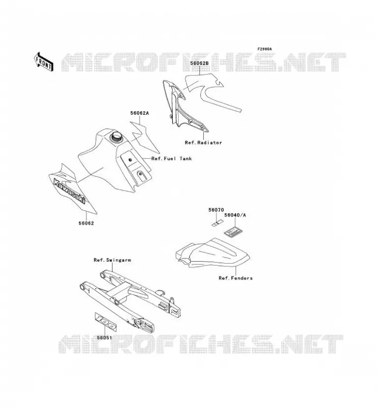 LABEL Kawasaki TOUT-TERRAIN 100 1999 KX100  KX100-C2