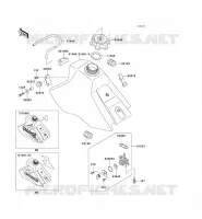 RESERVOIR CARBURANT pour Kawasaki KX100 1999