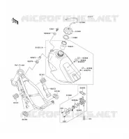 RESERVOIR CARBURANT pour Kawasaki KX100 2004