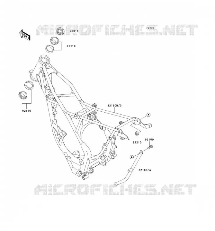 CH&Acirc;SSIS Kawasaki TOUT-TERRAIN 100 2006 KX100  KX100D6F