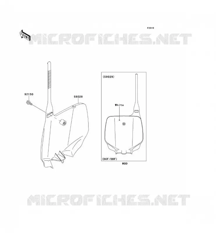 ACCESSOIRE Kawasaki TOUT-TERRAIN 100 2011 KX100  KX100DBF