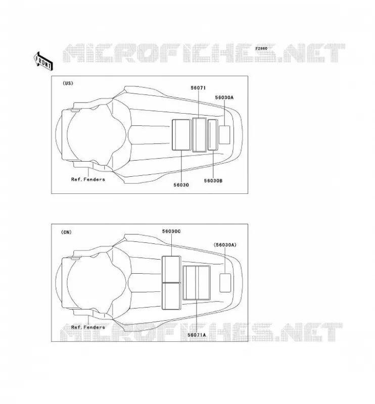 LABEL Kawasaki TOUT-TERRAIN 100 2011 KX100  KX100DBF