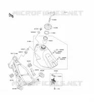 RESERVOIR CARBURANT pour Kawasaki KX100 2013